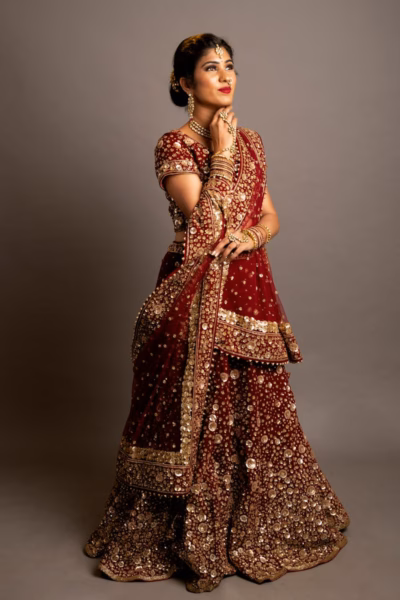 Indian Bridal Lehenga Portrait